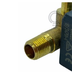 Electrovanne complète pour chaudière 90gr gauche 4w 1/8